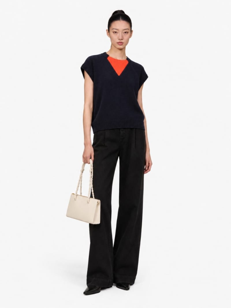 MSGM - Gilet oversize con scollo a V
