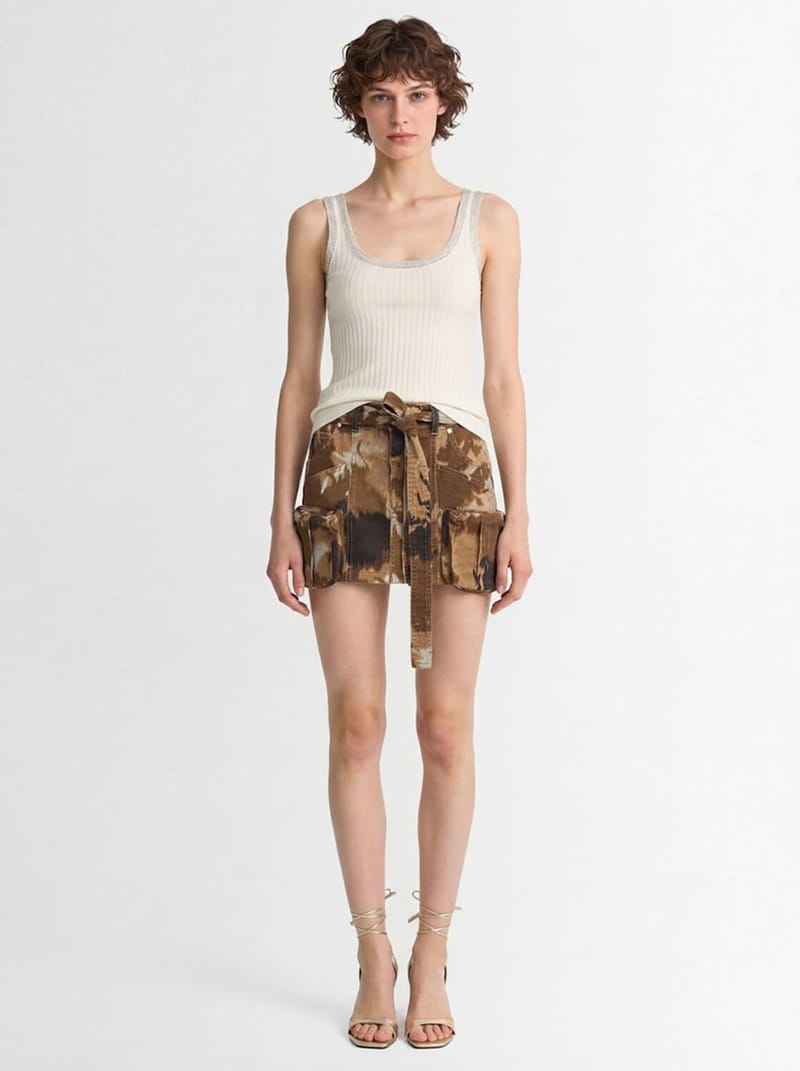 Blumarine: Cargo mini skirt