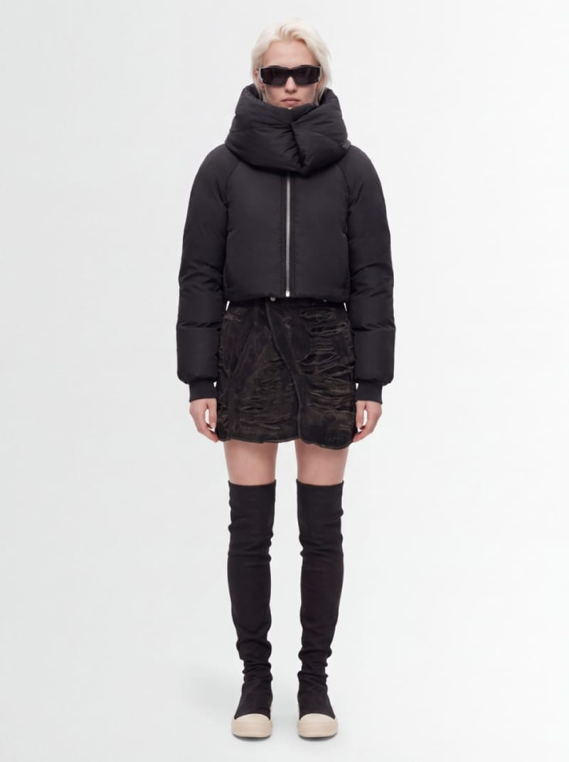 Rick Owens DRKSHDW - Gonna in denim - wrap mini