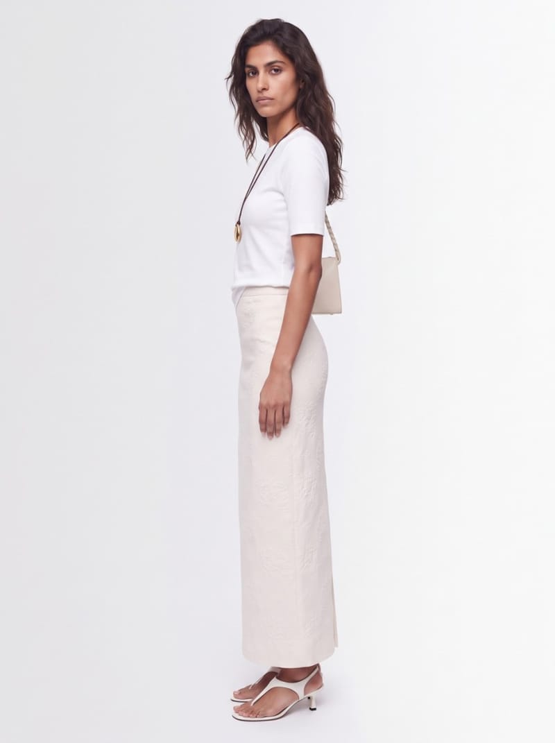 Giuseppe Di Morabito: Cotton blend long skirt