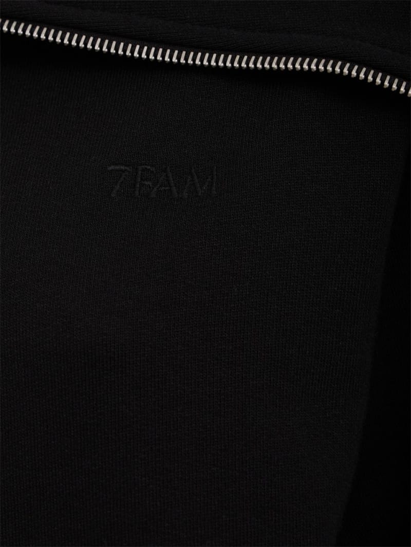 7 For All Mankind: High neck zip hoodie