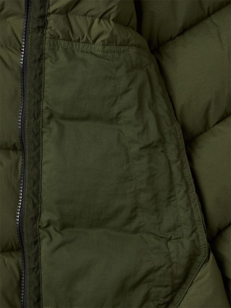 Stone Island Junior: 连帽尼龙羽绒夹克
