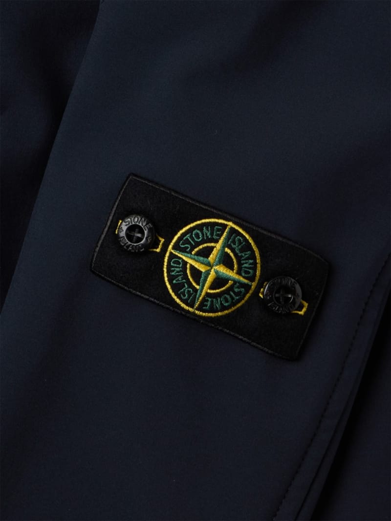 Stone Island Junior - Hooded nylon parka jacket