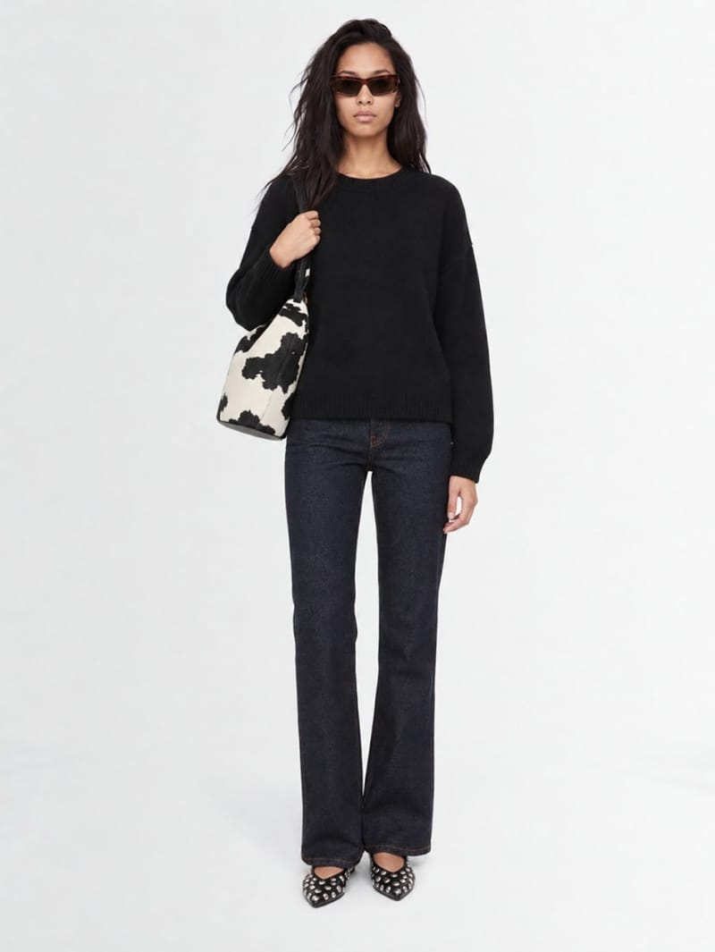 Khaite: Abigail flared cotton denim jeans