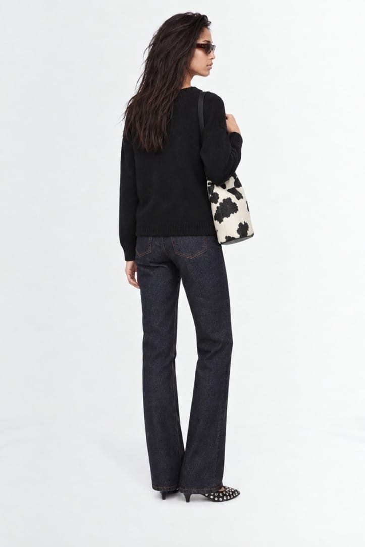 Khaite: Abigail flared cotton denim jeans