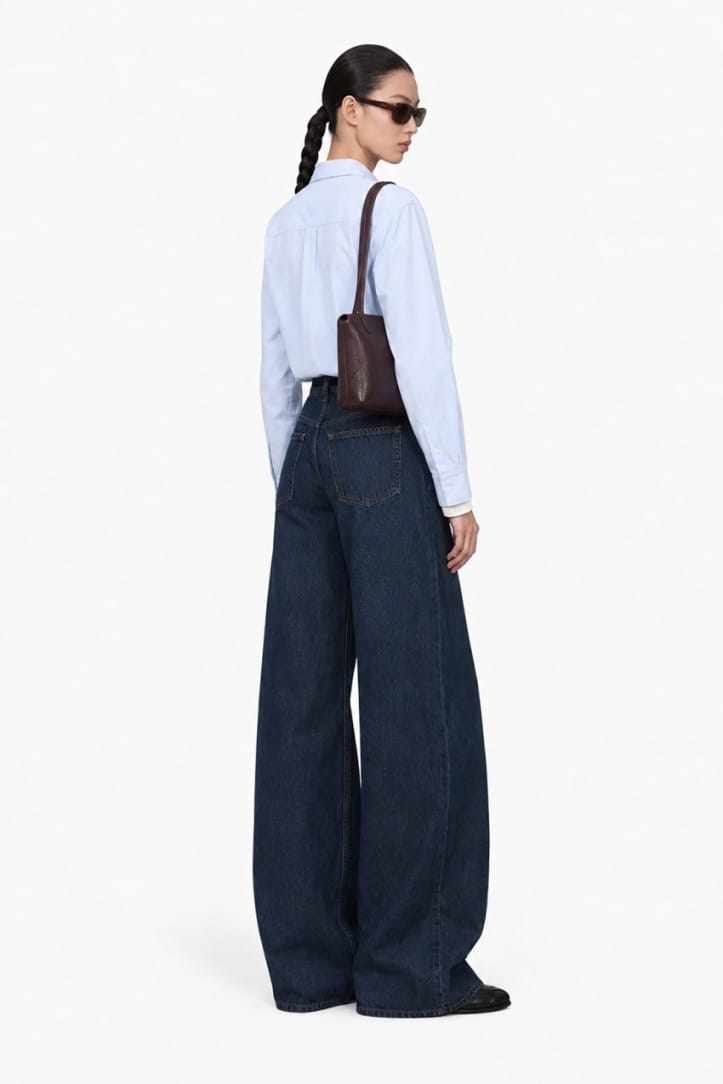 Jil Sander: Treated cotton denim jeans