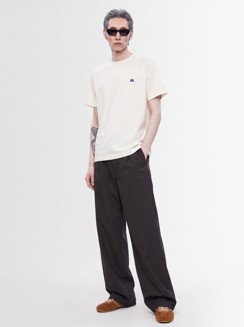 Jil Sander: camiseta de algodón con logo Jil