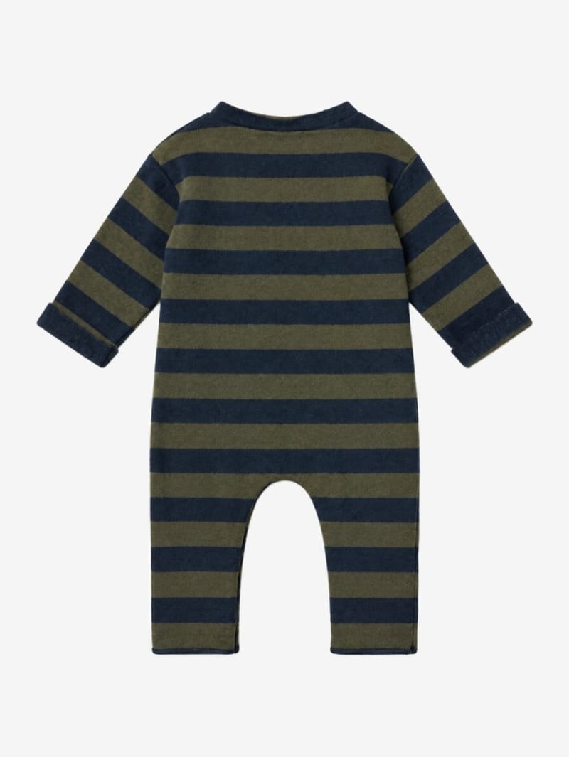 1 + IN THE FAMILY: Striped romper with pocket