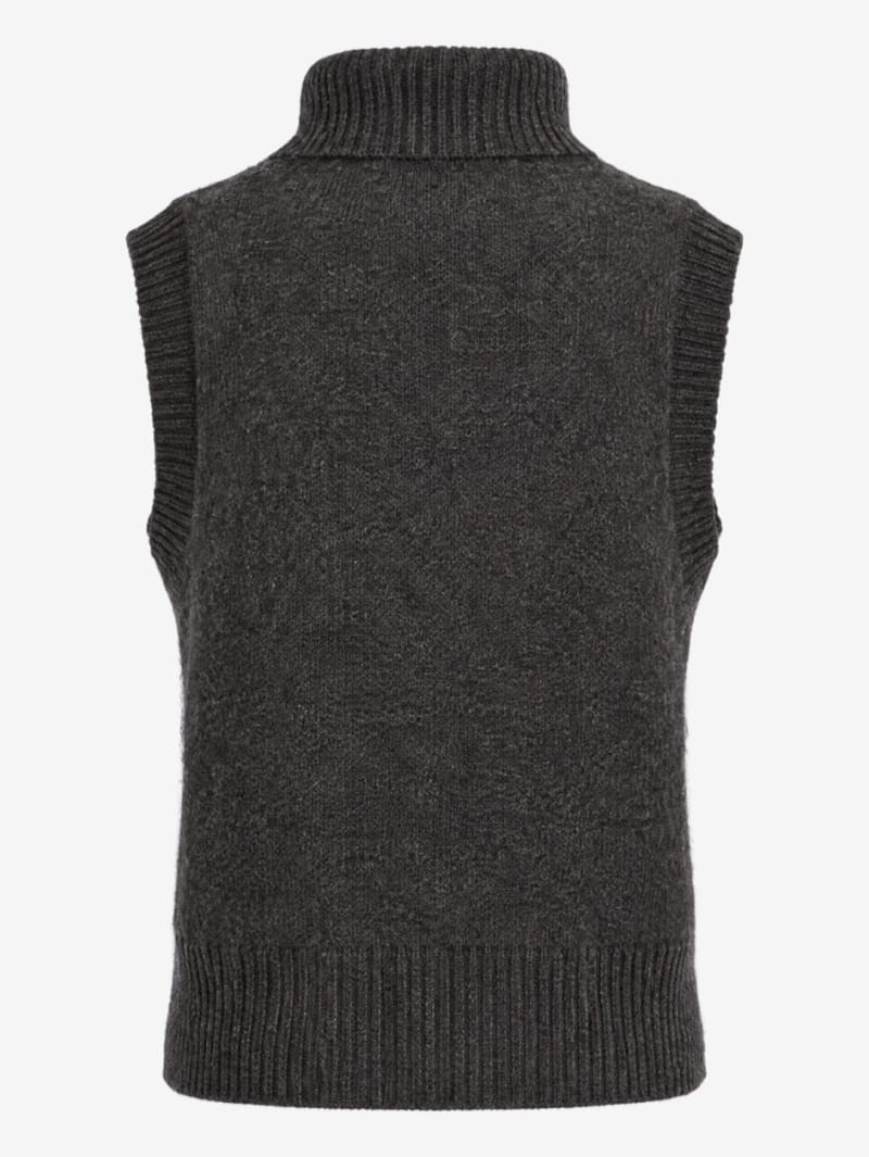 LA PISCINE: Knit turtle vest