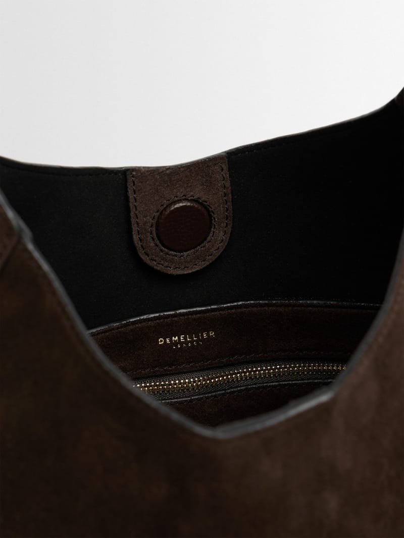 DeMellier: 大型锡耶纳绒面桶包