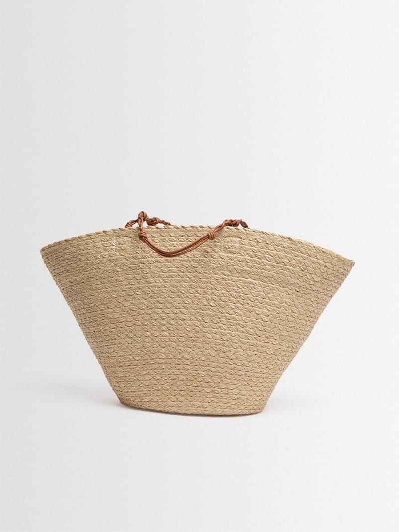 Jil Sander: Große Tangle Viskose Bucket Tasche