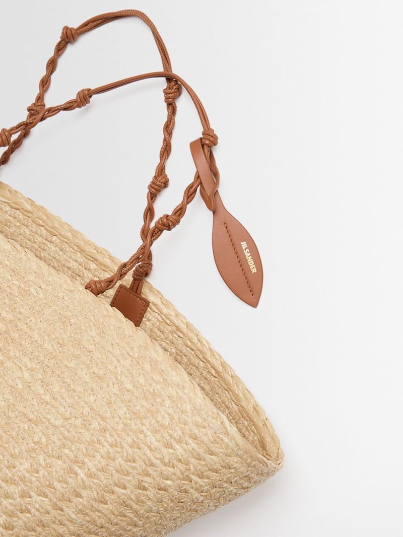 Jil Sander: Große Tangle Viskose Bucket Tasche