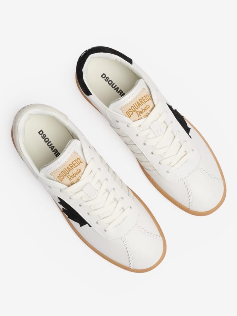 Dsquared2 - Leather & poly logo sneakers