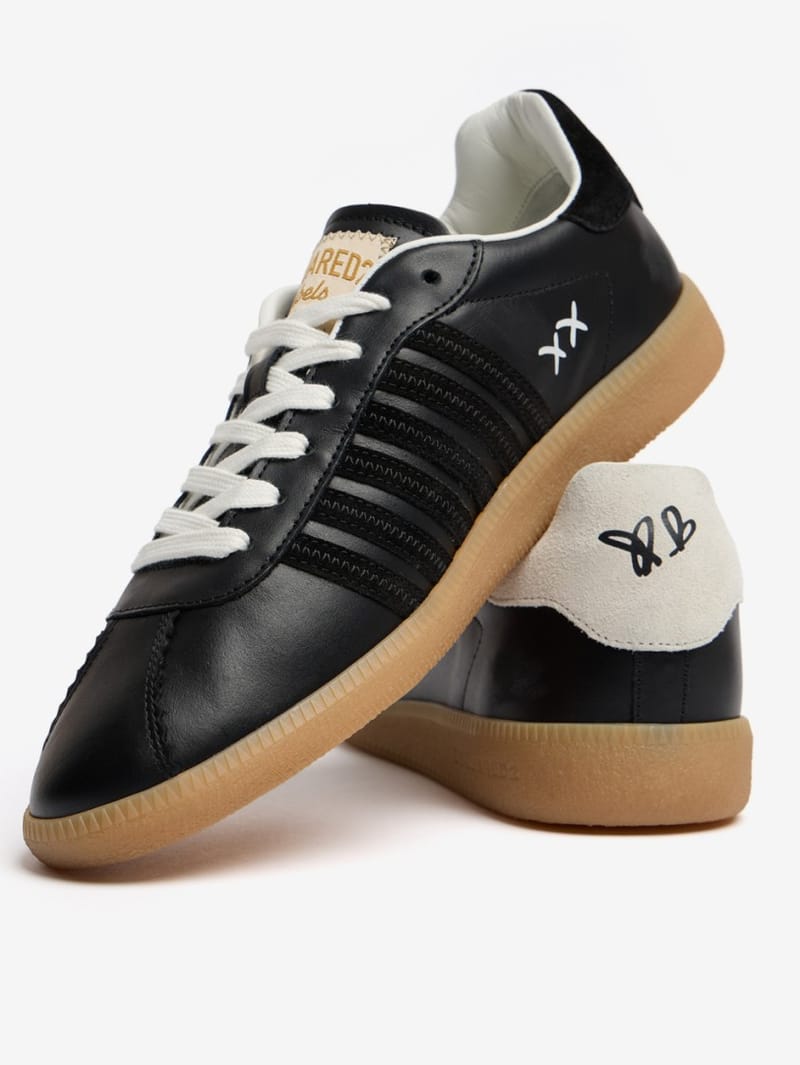Dsquared2: Leather & poly logo sneakers