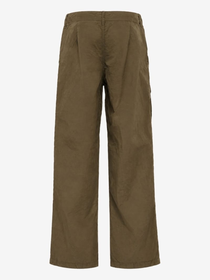 Stone Island: Logo cotton blend regular pants