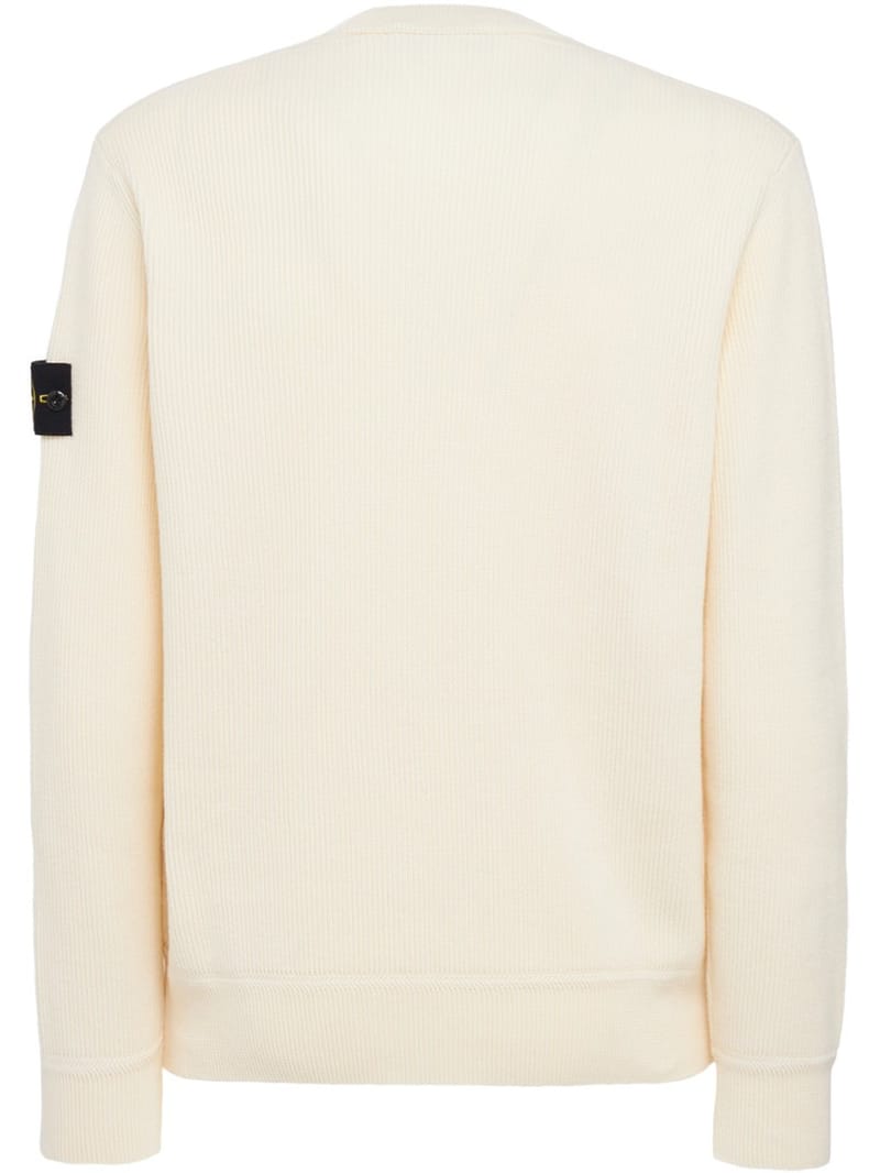 Stone Island: 罗纹圆领毛衣