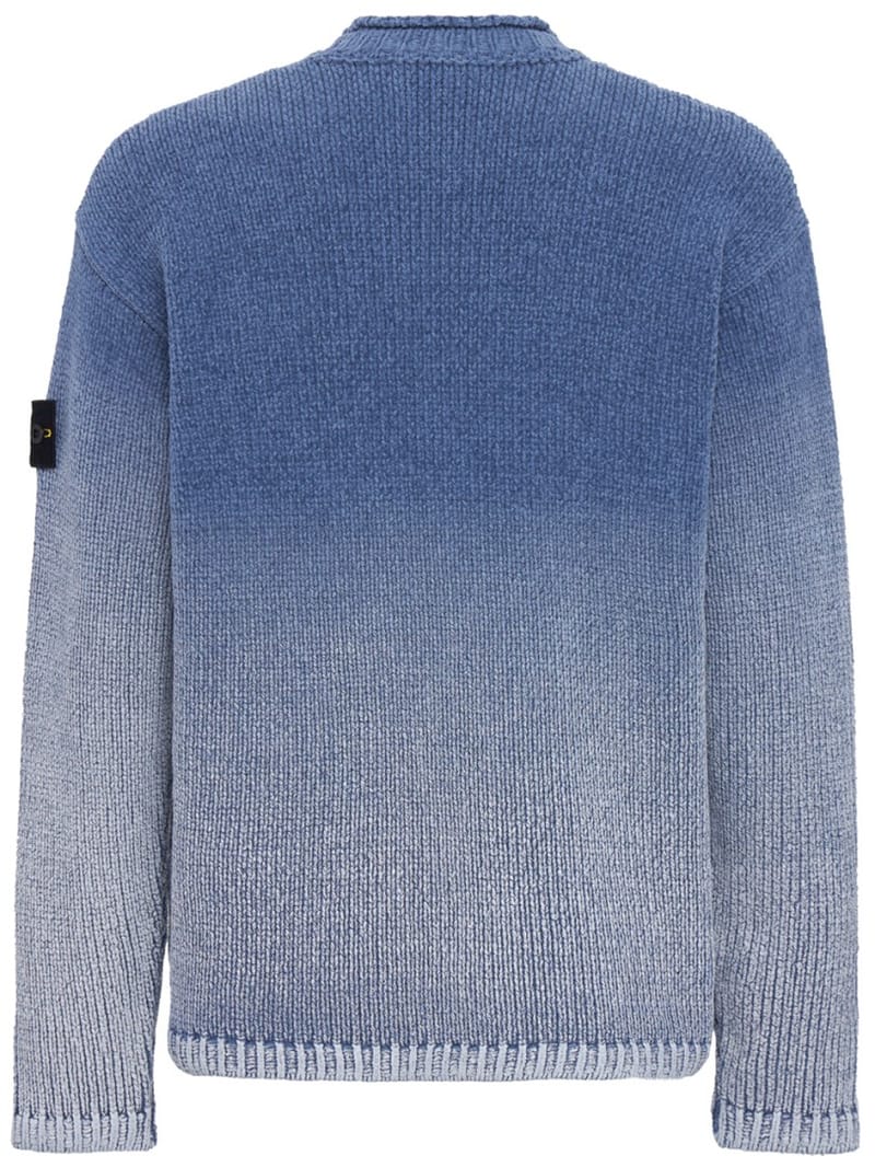 Stone Island: 长袖细节的圆领套头衫