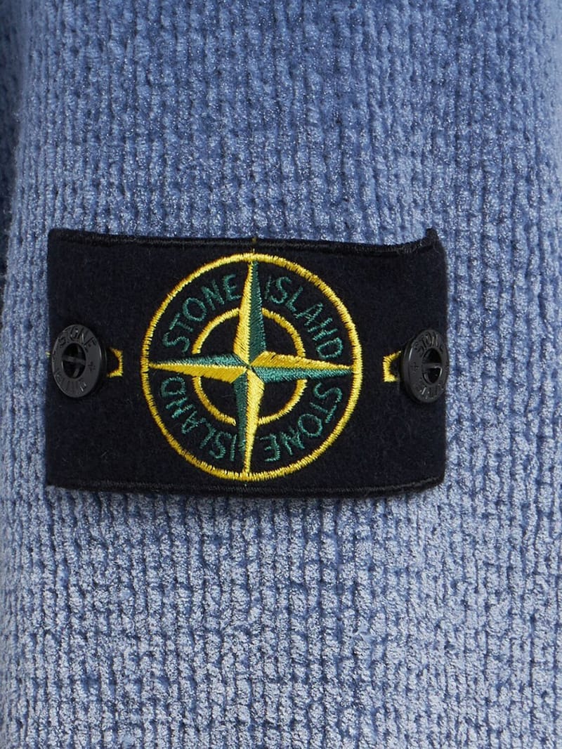 Stone Island: 长袖细节的圆领套头衫