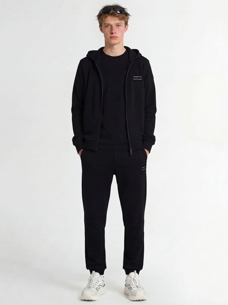 Moncler: 带松紧带的锥形裤