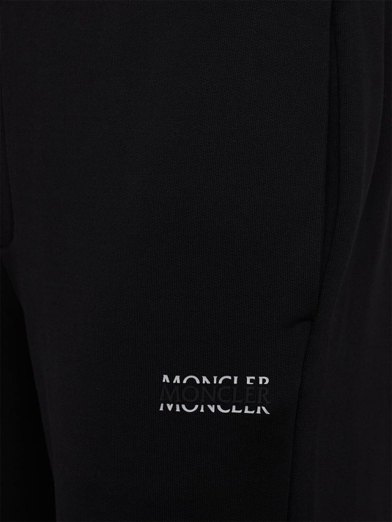 Moncler: 带松紧带的锥形裤