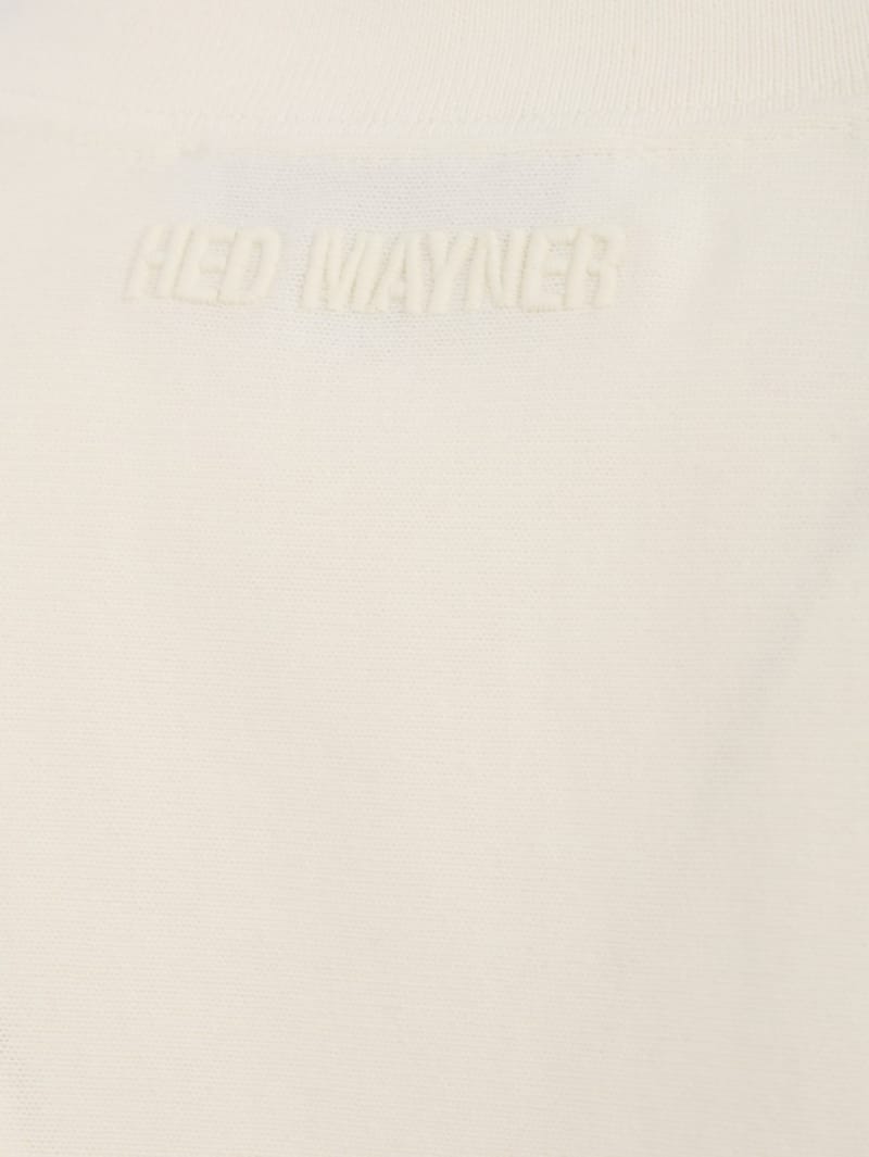 Hed Mayner: Logo-Stickerei Baumwoll-T-Shirt