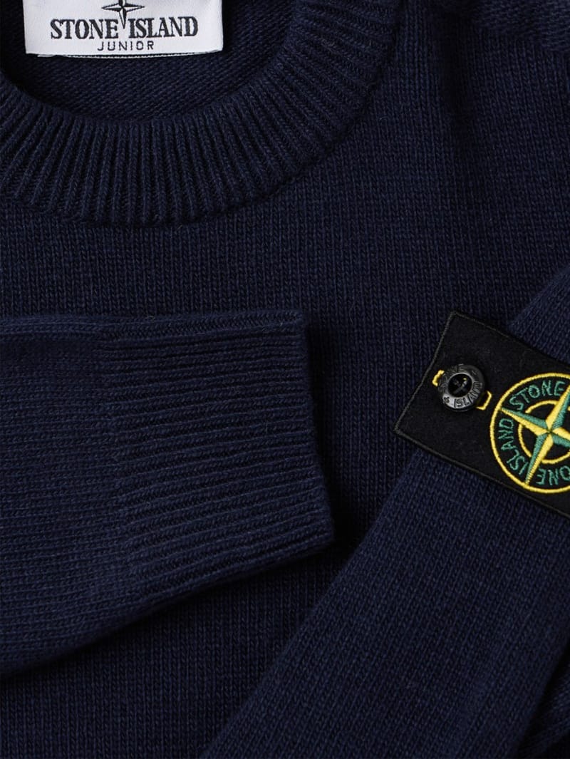 Stone Island Junior: Maglione girocollo con badge