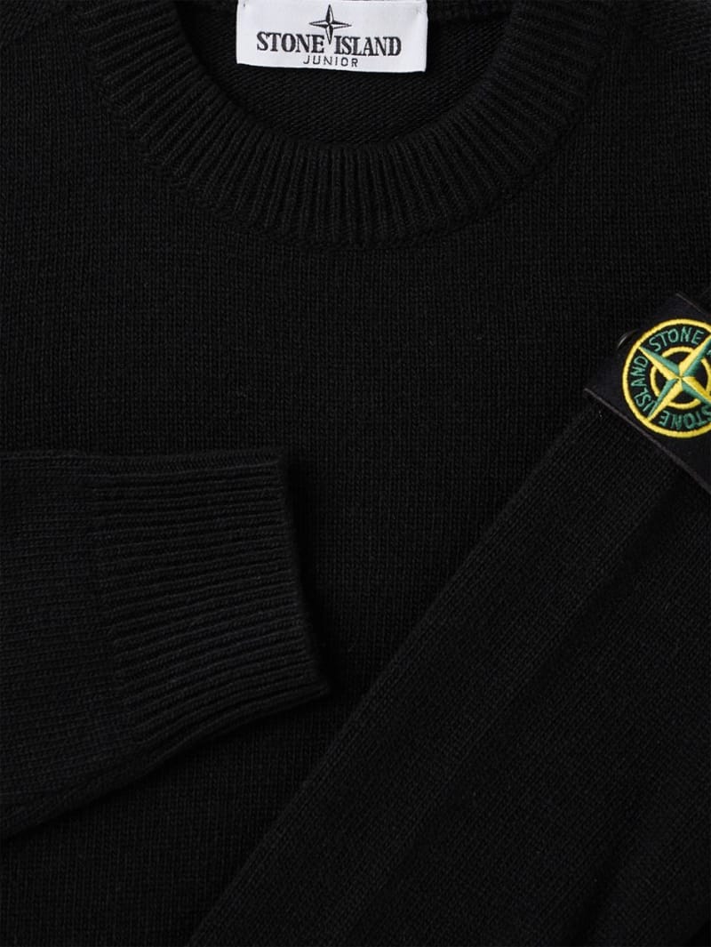 Stone Island Junior: Maglione girocollo con badge