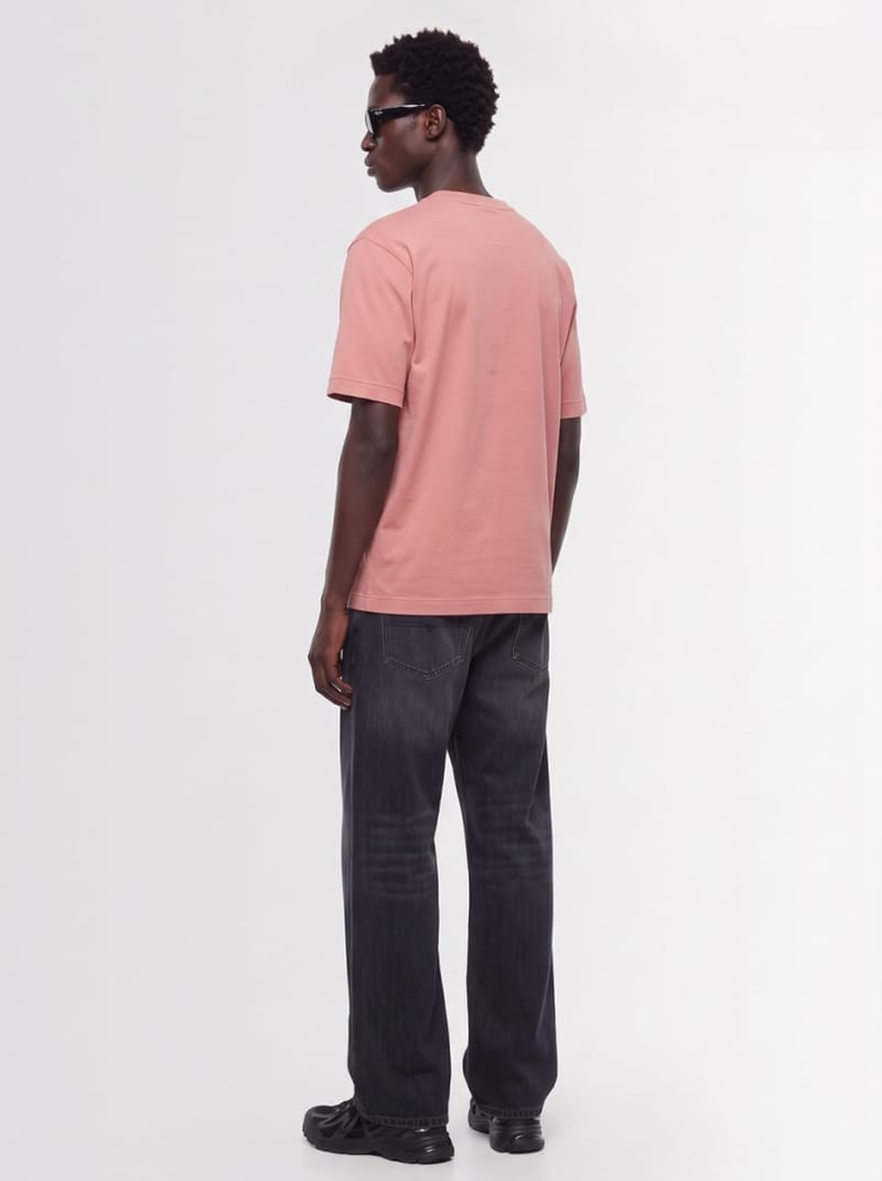 Stone Island: 标志补丁棉质T恤