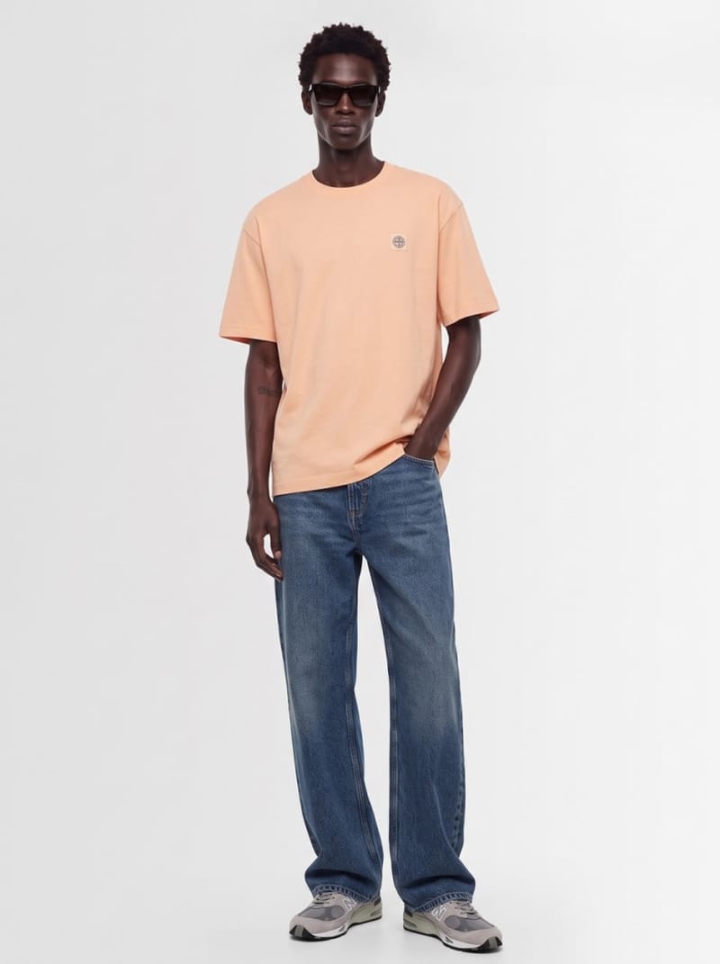 Stone Island: logo补丁棉质t恤