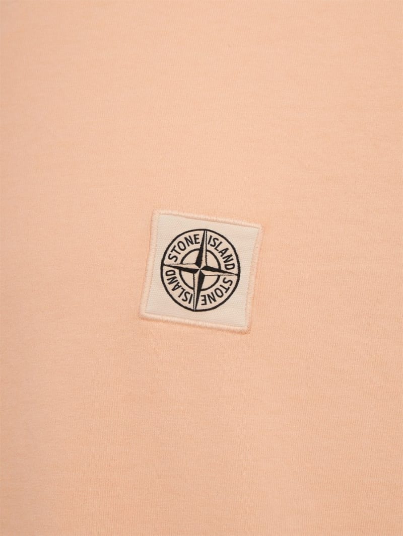 Stone Island: logo补丁棉质t恤