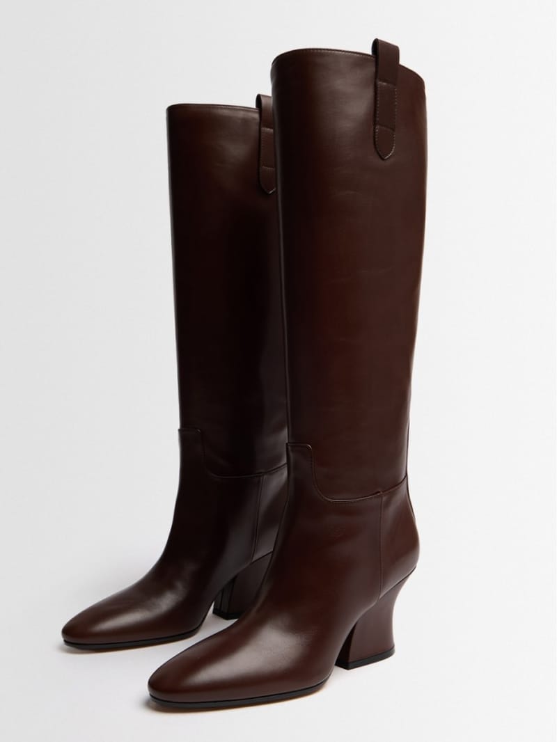 Jil Sander - Lune calf leather knee-high boots