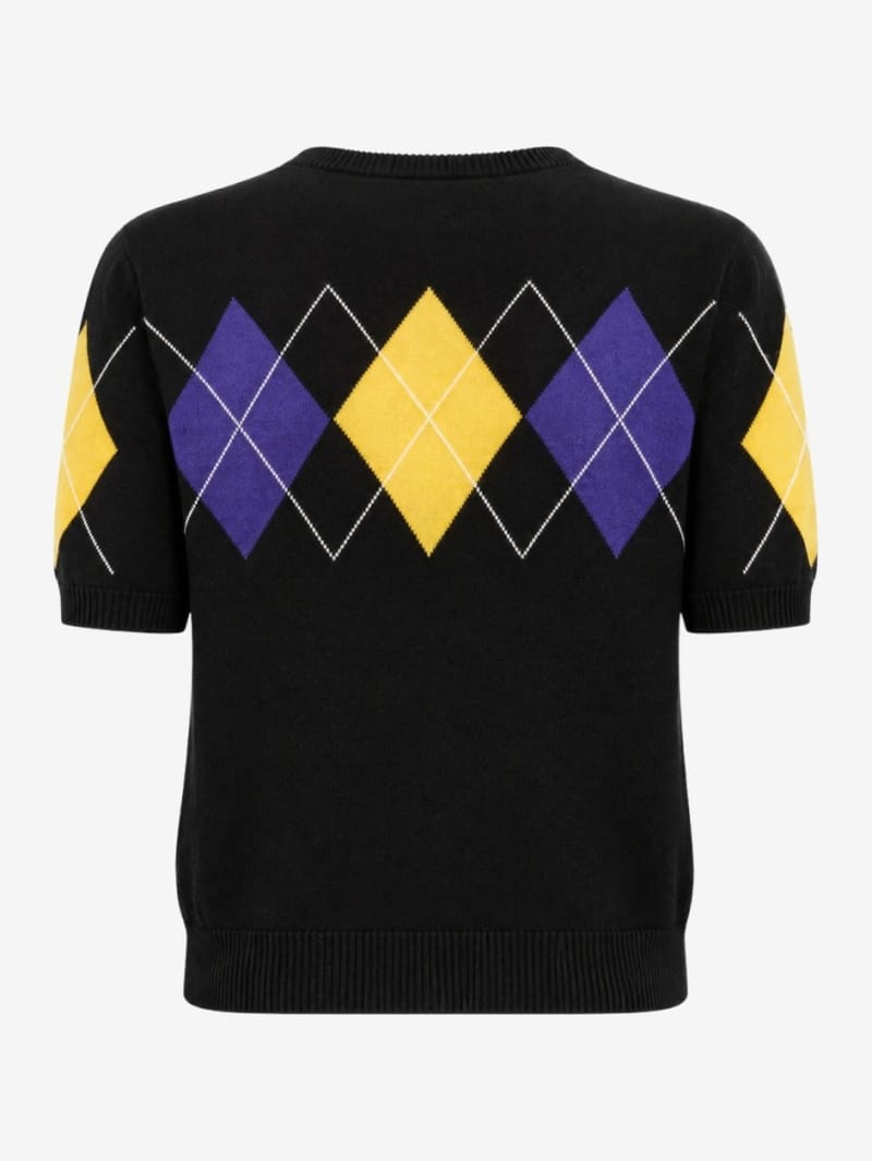 MSGM: Maglione a maniche corte a rombi