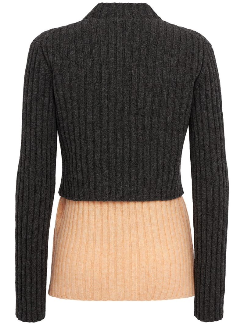 Jil Sander: Wool double-layer sweater