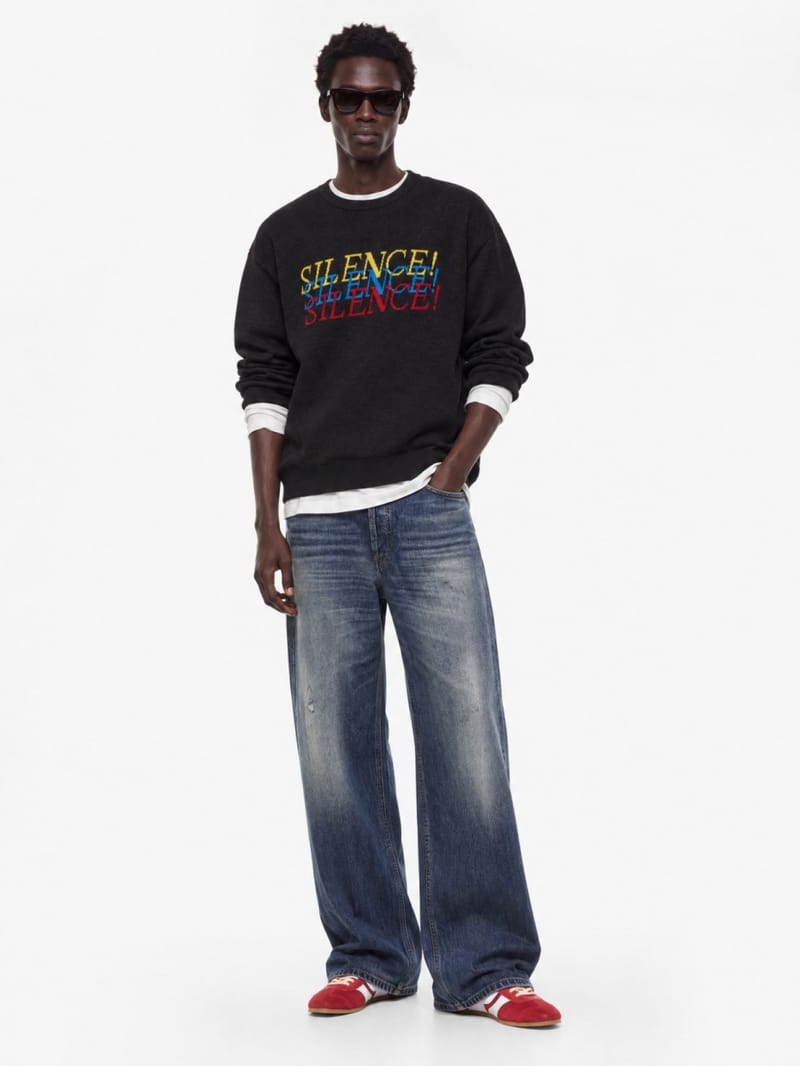 MSGM - Wool blend jacquard sweater