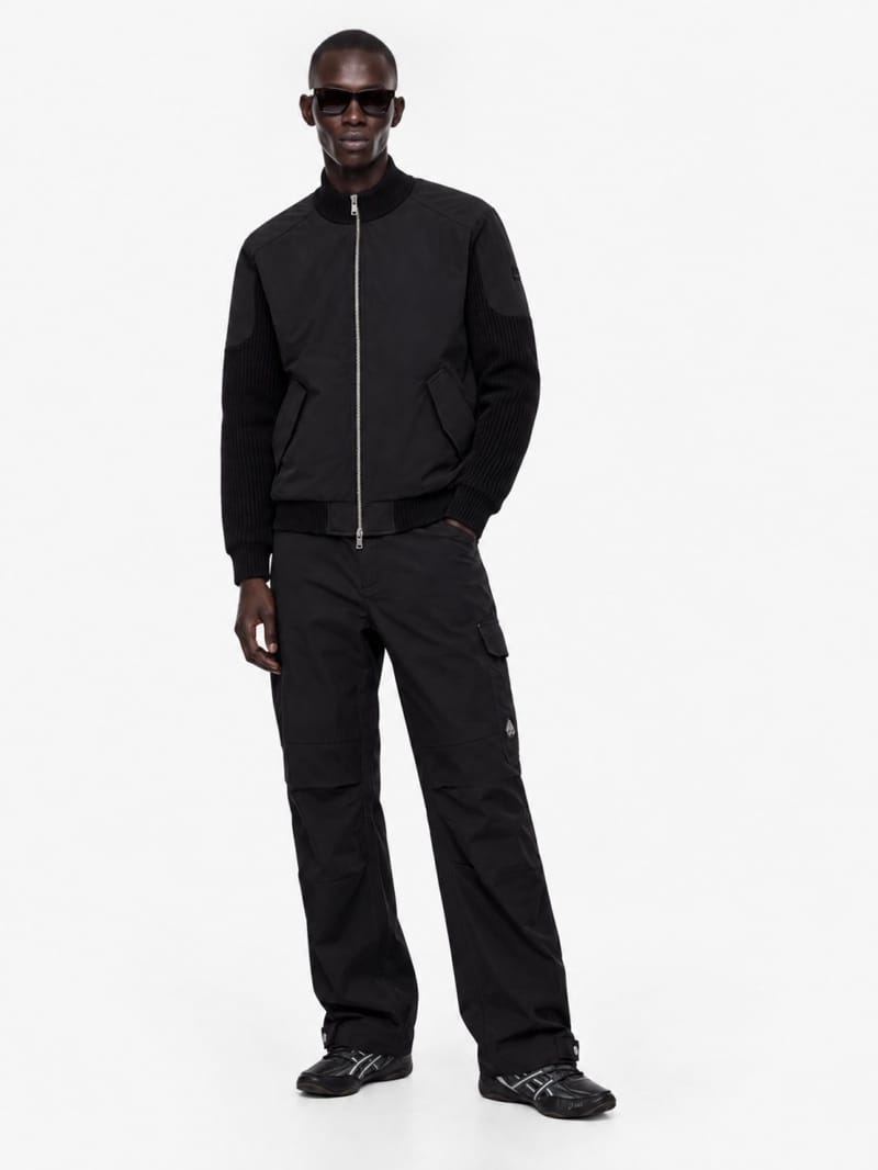 Moose Knuckles - Magnus hybrid wool blend knit jacket