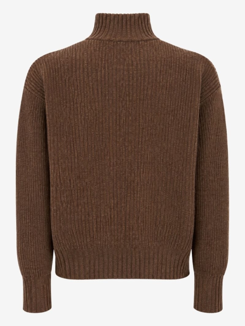 DIANA STUDIO: Merino blend knit polo w/ buttons