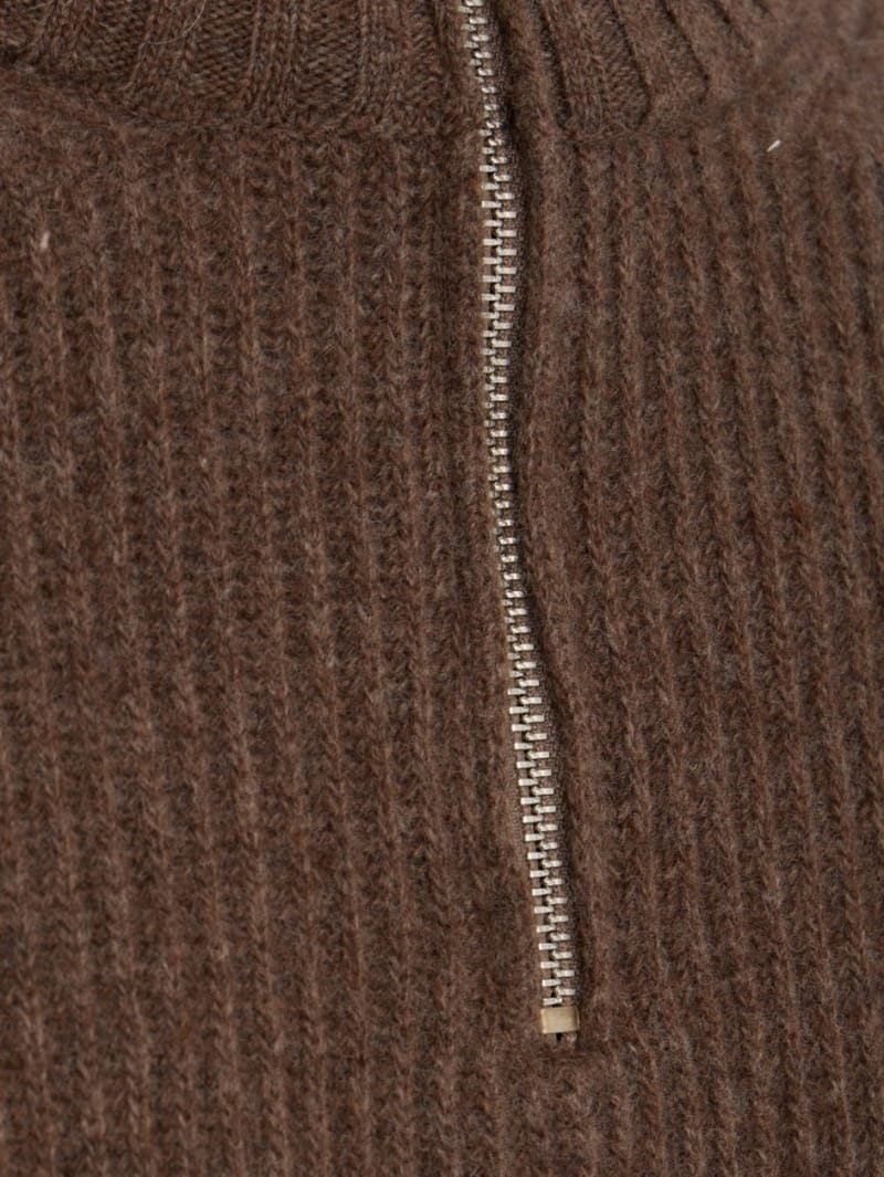 DIANA STUDIO: Merino blend knit polo w/ buttons