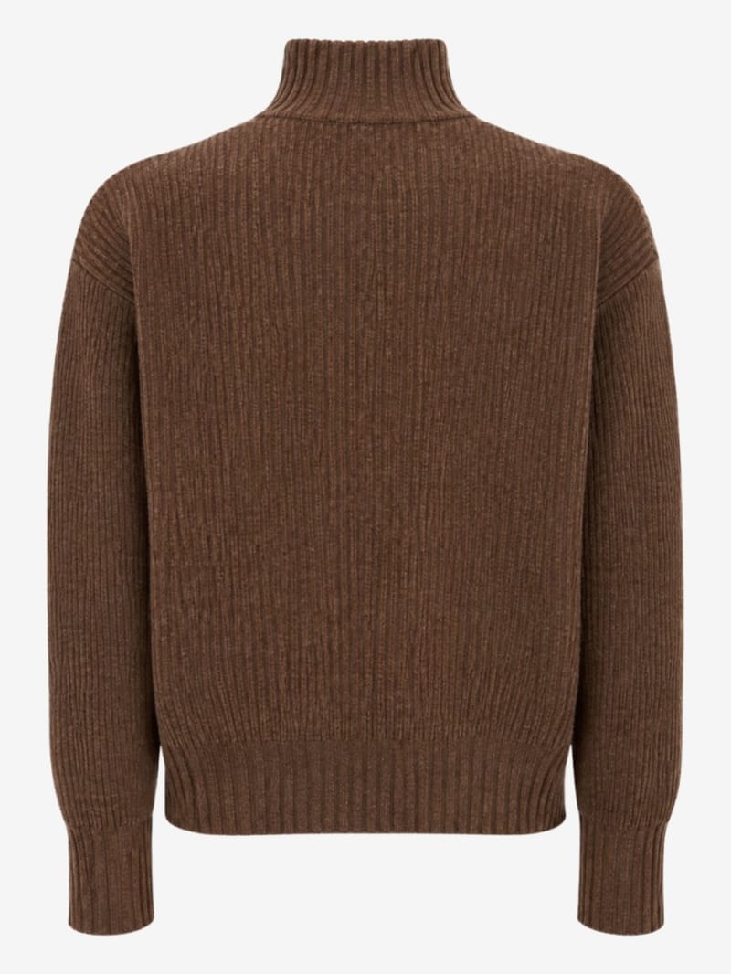 DIANA STUDIO - Merino blend knit polo w/ buttons