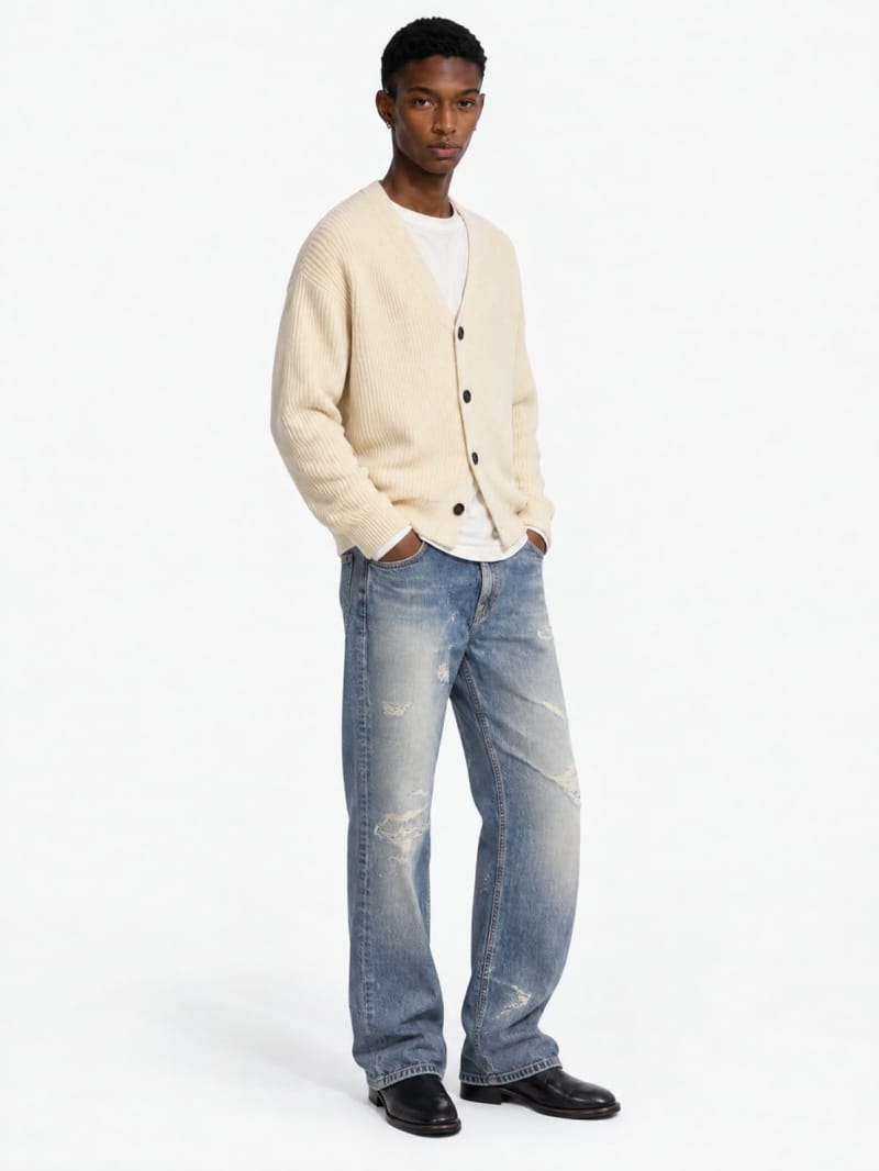 DIANA STUDIO - Merino wool knit cardigan