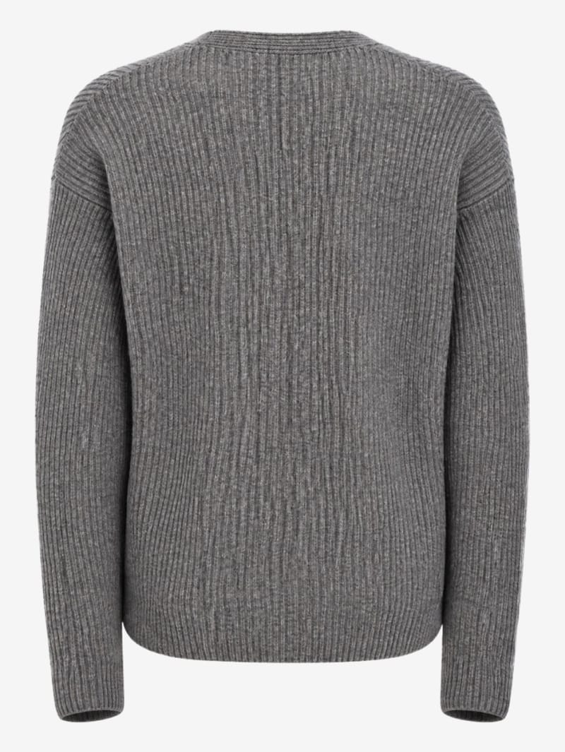 DIANA STUDIO: Cardigan en laine mérinos tricoté