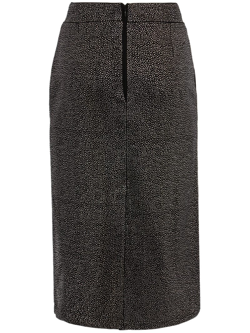 Giuseppe Di Morabito: Metallic mesh midi skirt