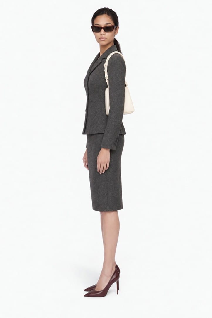 Jil Sander: Virgin wool mini skirt