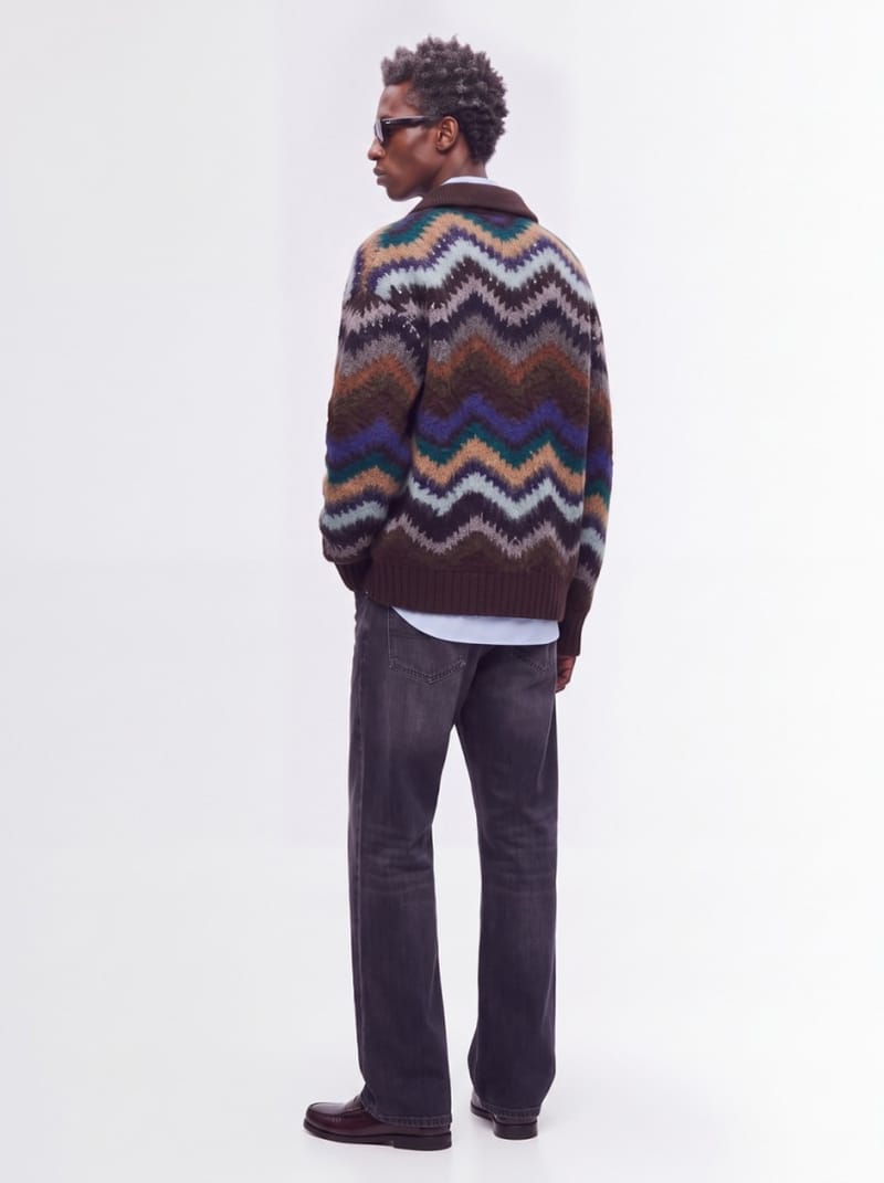 Sacai: Mix Crochet Knit Blouson
