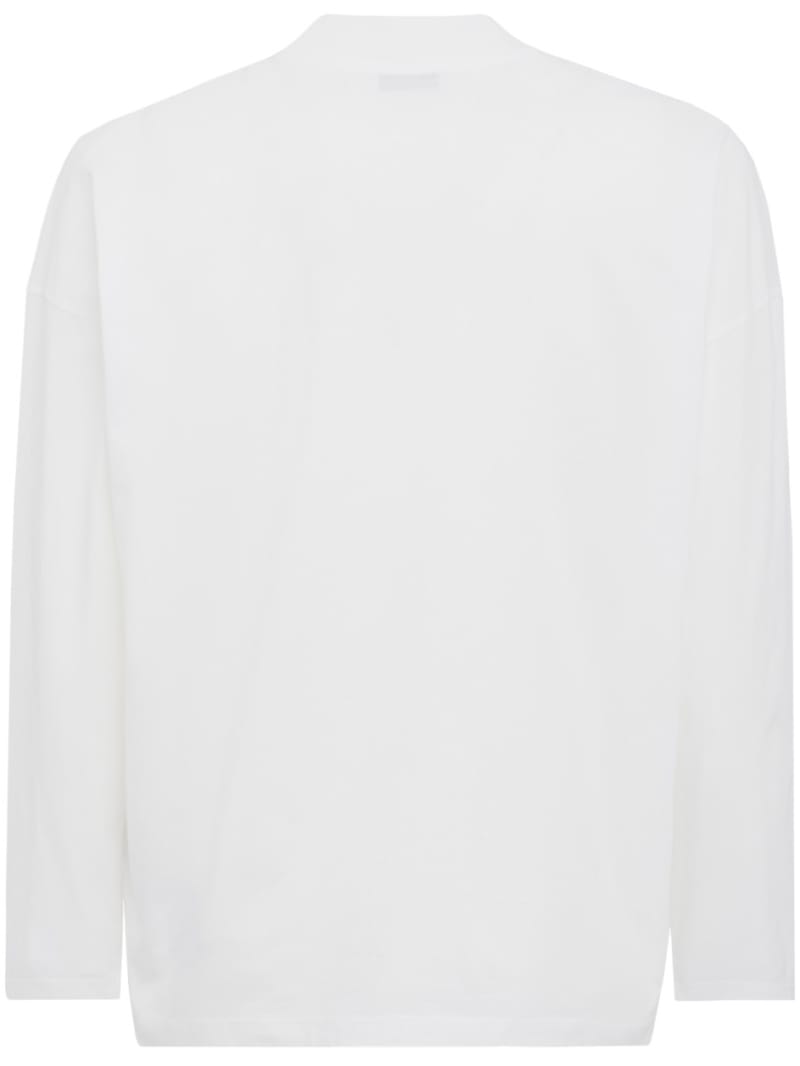 Jil Sander - Mock neck boxy fit cotton l/s t-shirt