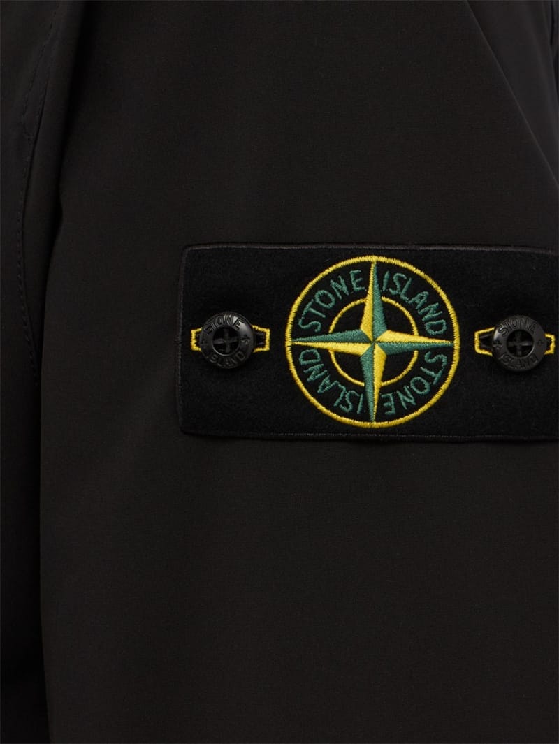 Stone Island: 尼龙连帽短款外套