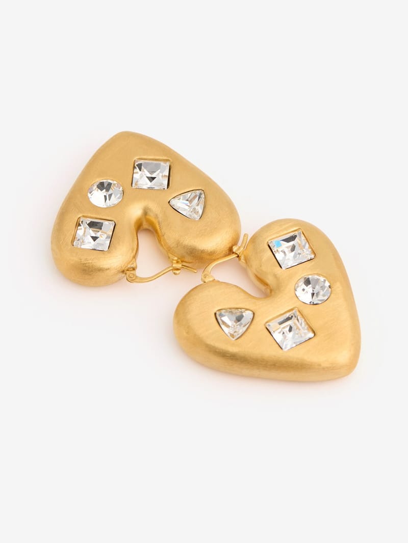 Jacquemus: Boucles d'oreilles Coeur en cuivre
