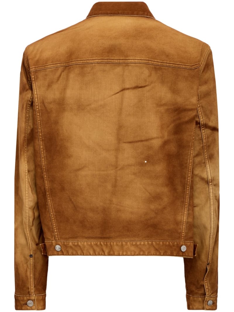 Dsquared2: Over Jean flocked Jacket