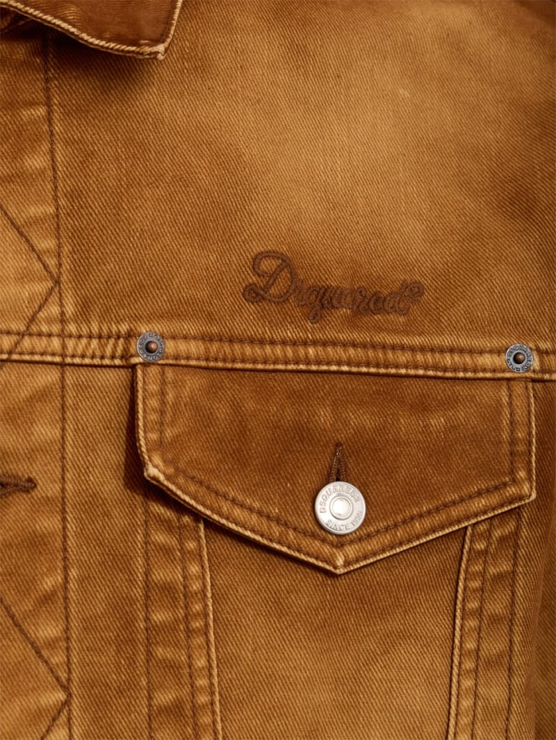 Dsquared2: Over Jean flocked Jacket
