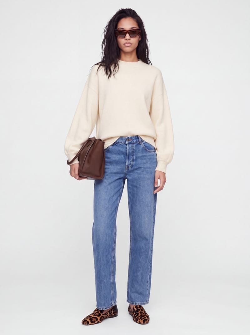 CRUNA: Oversized Sweatshirt mit Rundhalsausschnitt