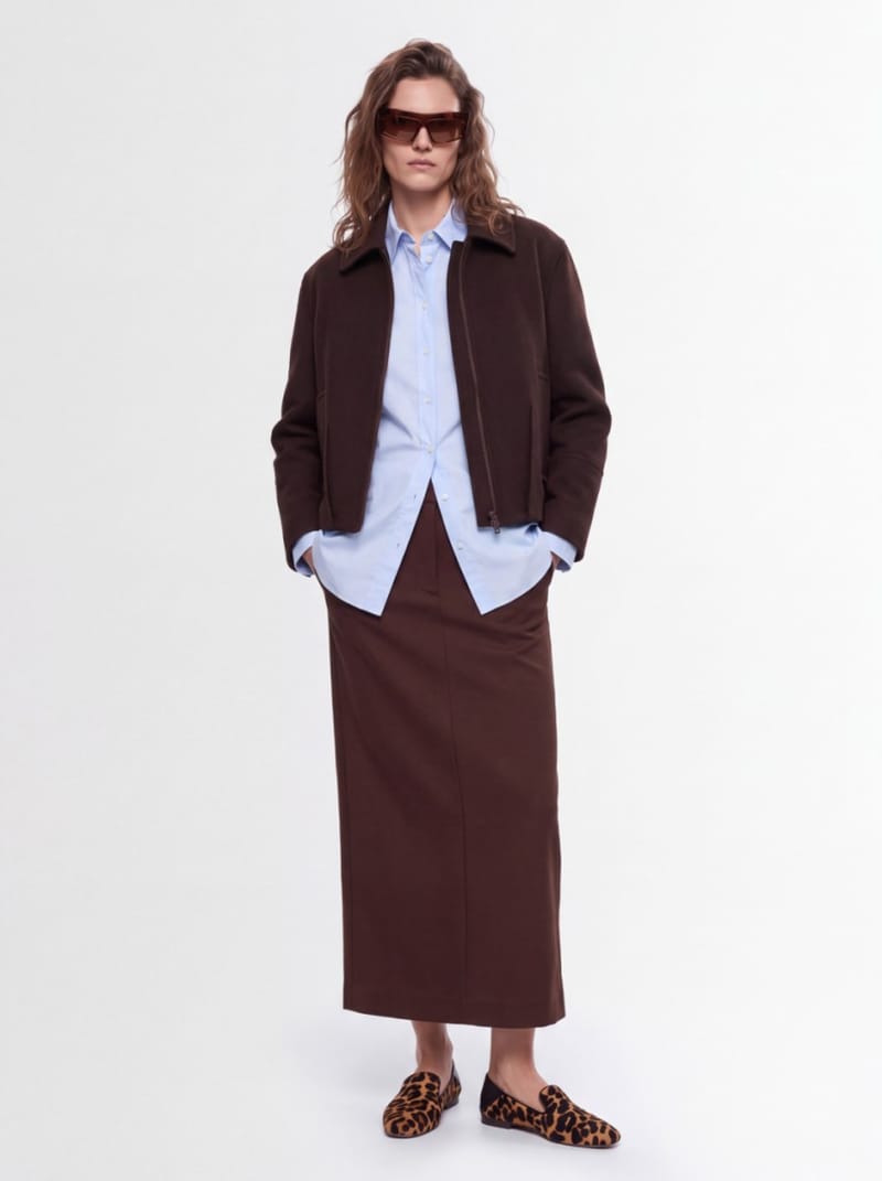 CRUNA - Oversized zipped jacket